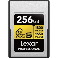 Lexar 256GB Professional GOLD CFexpress 4.0 Type A Memory Card picture