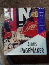 Aldus PageMaker 5.0 - Windows - Manual+ Floppy Disk [vintage] 3 1/2” Disks & SN# picture