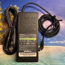 GENUINE SONY VGP-AC19V15 19.5V 6.2A AC Power Adapter With AC Cord FREE S/H picture