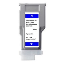 PFI-206 Cyan Ink Cartridge for Canon  6400s 6400se 6400 6450 PFI206C picture