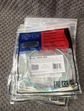 Tripp Lite N820-20N 10Gb Duplex Multimode 50/125 OM3 LSZH Fiber Patch Cable 20in picture