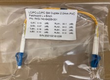 Lot of 5pcs Patch Cord LC to LC duplex single mode 8 inches length picture