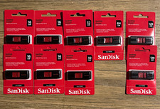 SanDisk Cruzer USB 2.0 Flash Drive 16/32/64/128GB Black/Red PC/Mac picture