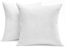 SNUG&COZY Luxury Goose Down Feather Pillow Inserts - 20x20IN, Double Layered Dow picture