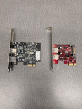 ** Lot of 2 USB 3.0 Controller Cards PCI Express Startech PEXUSB3S25 PEXUSB3S22 picture