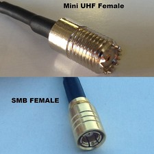 RG316 MINI UHF FEMALE to SMB FEMALE Coaxial RF Cable USA-US picture