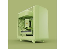 HYTE CS-HYTE-X50G-MM Green ABS / Steel / Tempered Glass ATX Mid Tower Case (Comp picture