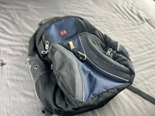Swiss Gear Airflow Scan Smart Laptop Tablet Backpack Blue And Black Next Day Shp picture