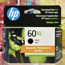 HP 60 XL Black Original Ink Cartridge Genuine CC641WN Print Office Sealed New picture