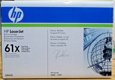 2 HP LaserJet 61X C8061X Black Toner Cartridge (Dual Pack) 4100 4101 Genuine NEW picture