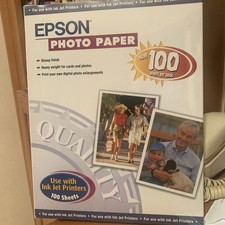 Epson Glossy Photo Paper. 8 1/2 x 11, 100 sheets Ink Jet picture