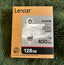 Lexar JumpDrive D50E 128GB USB-C Dual-Drive USB 3.2 Gen 1 Silver 400MB/s picture