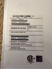 Macbook Pro 13inch (INTEL) 16GB/1TB - Silver-A2251-BRAND NEW/SEALED picture
