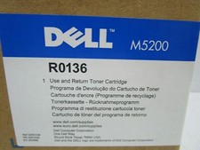 GENUINE DELL R0136 TONER CARTRIDGE FOR M5200 PRINTER NEW SEALED SEE PHOTOS picture