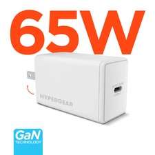 HyperGear SpeedBoost 65W USB-C PD PPS GaN Laptop Wall Charger 15876 picture