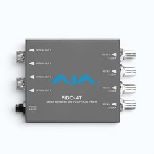 AJA FiDO-4T 4-Channel 3G-SDI to Single-Mode LC Fiber Mini Converter Transmitter picture