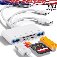1pc New Memory Card Reader 5 in 1 USB OTG Adapter SD Card Reader For iPhone/iPad picture