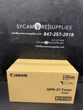 Box of 4 Canon OEM GPR-37 3764B003AA Black Toner Cartridge New Genuine picture