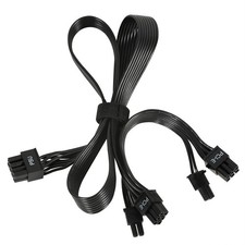 PCIE Cable for Corsair, 65CM 8 Pin to Dual 6+2 Pin PCIE Power Cable for Therm... picture