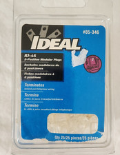 Ideal #85-346 RJ-45 8-Position Modular Plugs Partially Used 23 Pc Included  -Z picture