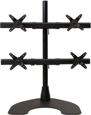 Ergotech Heavy Duty 2 x 2 Quad Desk Stand with 28-Inch Pole - Black 100-F28-B22 picture