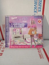 BARBIE CALENDARS & BANNERS Print N Play CD ROM Mattel Media 1996 Win 95 Shelf119 picture