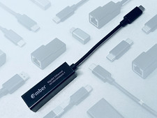 Amber USB-C to Gigabit Ethernet LAN Adapter 10/100/1000 Base-t  RJ45 - NEW picture