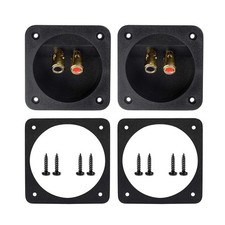 YTYKINOY 2 Pcs 3.1” Double Binding Round Gold Plate Push Spring Loaded Jacks... picture