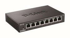 D-Link DES-108/B 8-Port Fast Ethernet Unmanaged Metal Desktop Switch 10/100 Mbit picture