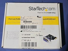 NEW StarTech Low Profile 1-Port PCI Express 1284 PARALLEL CARD PEX1PLP. #L29 picture