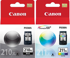 New Genuine Canon PG-210XL CL-211XL Ink Cartridges OP PIXMA iP2700 iP2702 -2PK picture