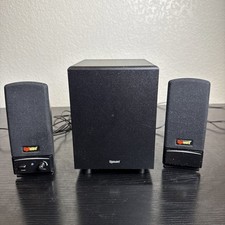Gigaware Wired 3.5mm 2.1 Multimedia Computer Speakers Subwoofer System PC Black picture