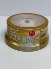 Memorex Rewritable DVD+RW 25 Pack Spool 4X 4.7GB 120 Min BRAND NEW Sealed 2004 picture