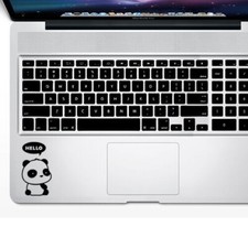 Cute Hello Panda Sticker Decal for Macbook Laptop Trackpad iPad Cup Mug Phone picture
