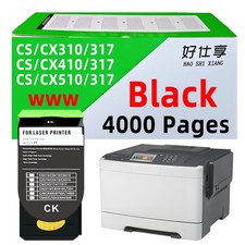 71B1HK0 Black Toner Cartridge Compatible for Lexmark CX317 CX417 CX517 CS317 417 picture