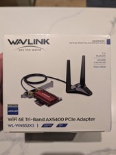 WAVLINK WiFi 6E AXE5400 Tri-Band PCIe Card Bluetooth 5.3 Desktop Adapter picture