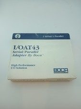 Vintage BOCA IOAT43 ISA Serial Parallel Adapter Card w/ Cable & Manual NOS picture