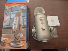 Logitech Blue Yeti Premium Multi Pattern USB Microphone Silver Open Box picture