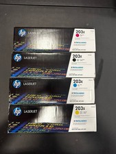 HP 203X High Yield Toner Set Black Cyan Yellow Magenta (4 Pack) picture