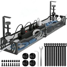 Under Desk Cable Management Tray 25in No Drill picture