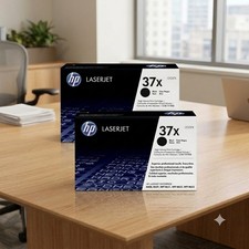 Hp 37X CF237X Black Toner Cartridge Compatible ✅2 Pack High Yield New Closed Box picture