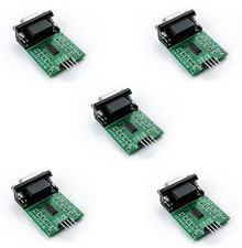 5PCS MAX232 RS232 to TTL DB9 Serial Converter Module SP3232 3.3V-5V with LEDs picture