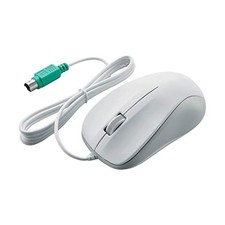 ELECOM Wired Mouse 3 Buttons PS2 Optical White ROHS Compliant M-K6P2RWH/RS picture