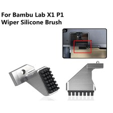 Nozzles Wiper For Bambu X1/P1 Series Silicone Brush Cleaner with Aluminum Mount picture