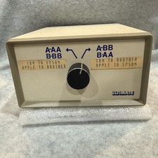 Vintage Manual Data Transfer Switch 2 Position Crossover Matrix Box Bundle picture