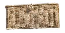 Handwoven Seagrass Cable Management Box Two Side Open Slots 15