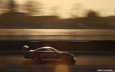 Cars sunset nissan racer silvia s14 drift speed Desk Mat Stitched picture