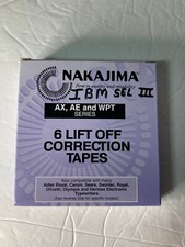 (6) Nakajima LO001 AE-580, AE-500 AE-710 Typewriter Correction Lift Off Tapes picture