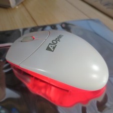 Logitech AOpen USB Optical Mouse M-BJ69 Bright Red Light Wired Scroll -Tested 02 picture