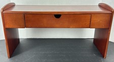 Vintage Desk, Rolodex Laptop Secretary, Cherry Wood 17 X 9 X 6 Used Replacement picture